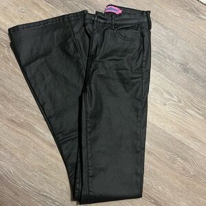 High waisted “leather” pants